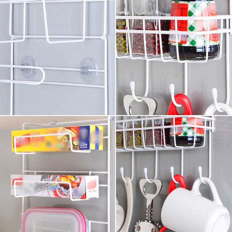 Scaffale multistrato per frigorifero Scaffale laterale Supporto per parete laterale Organizzatore da cucina multifunzione Famiglia, Multifunctional Rack, Sun Flower Rack