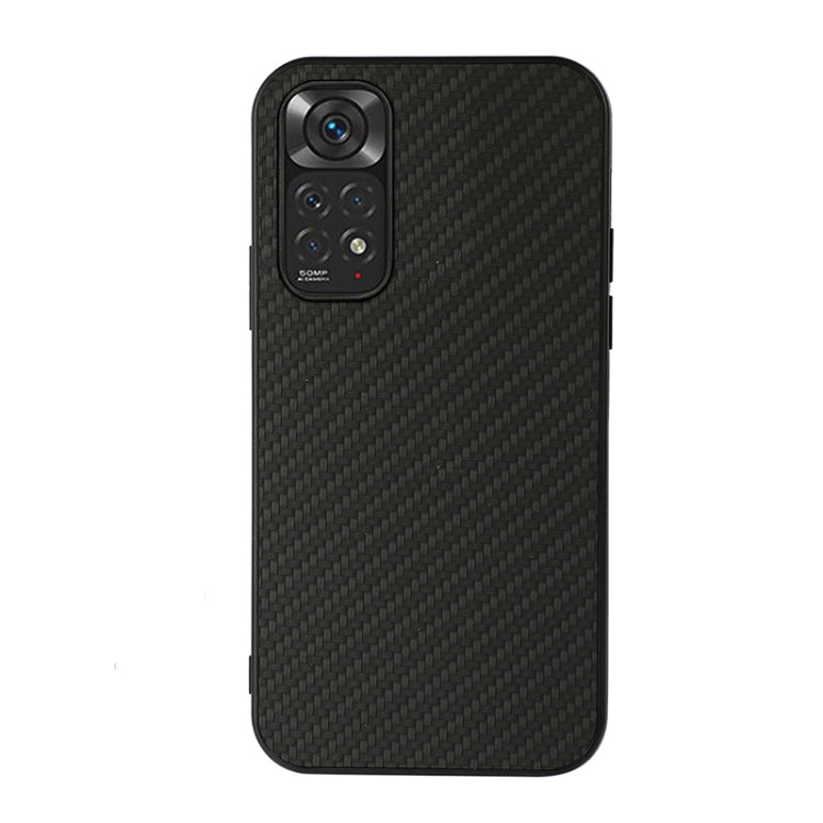 Custodia antiurto in fibra di carbonio con foro accurato, For Xiaomi Redmi Note 11 4G Global / Note 11S, For Xiaomi Redmi Note 11 Pro Global