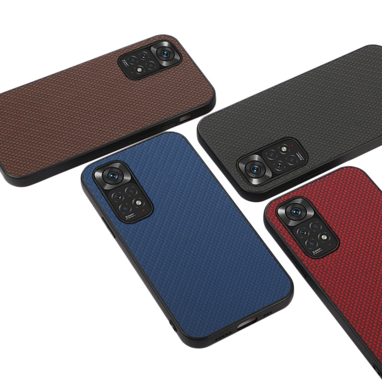 Custodia antiurto in fibra di carbonio con foro accurato, For Xiaomi Redmi Note 11 4G Global / Note 11S, For Xiaomi Redmi Note 11 Pro Global