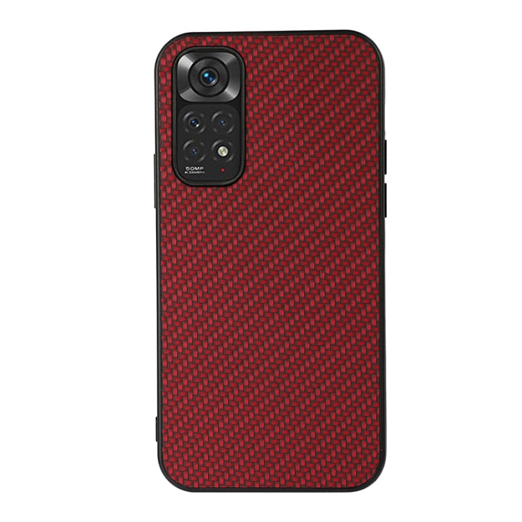 Custodia antiurto in fibra di carbonio con foro accurato, For Xiaomi Redmi Note 11 4G Global / Note 11S, For Xiaomi Redmi Note 11 Pro Global