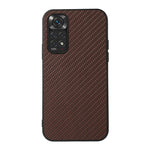 Custodia antiurto in fibra di carbonio con foro accurato, For Xiaomi Redmi Note 11 4G Global / Note 11S, For Xiaomi Redmi Note 11 Pro Global