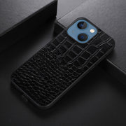 Custodia in pelle di vacchetta con strato superiore di coccodrillo, For iPhone 13, For iPhone 13 Pro, For iPhone 13 Pro Max