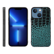 Custodia in pelle di vacchetta con strato superiore di coccodrillo, For iPhone 13, For iPhone 13 Pro, For iPhone 13 Pro Max