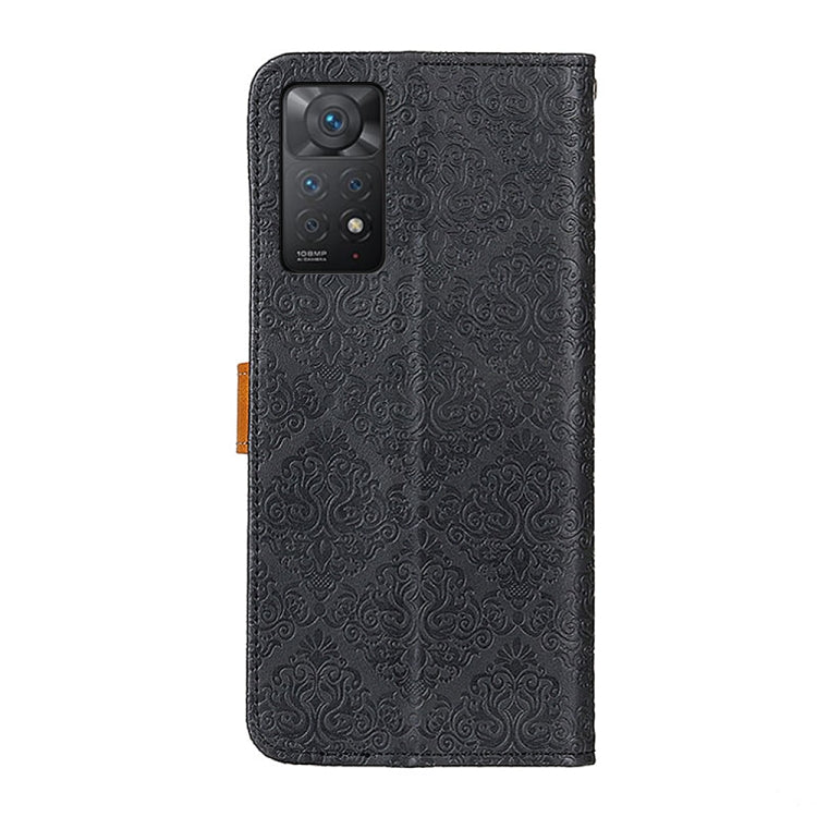 Custodia per telefono in pelle goffrata floreale europea, For OnePlus Nord CE 2 5G, For Xiaomi Redmi Note 11 Pro 5G / 4G / Note 11 Pro+ 5G Foreign Version