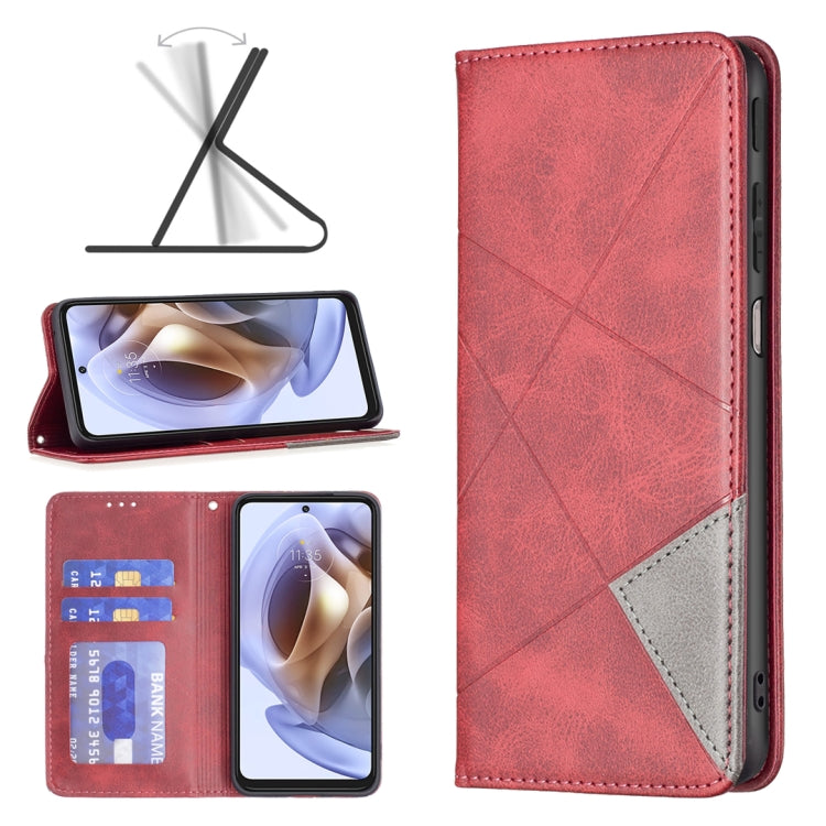 Custodia per telefono in pelle magnetica invisibile prismatica, For Motorola Moto G31 / G41  Side Fingerprint Version, For OPPO A36 / Realme 9i, For OPPO Realme 9 Pro+, For Xiaomi Redmi Note 11 International Version, For Samsung Galaxy A23 5G