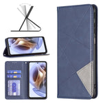 Custodia per telefono in pelle magnetica invisibile prismatica, For ZTE Blade A51, For ZTE Blade A71, For Motorola Moto G31 / G41 Side Fingerprint Version, For Nokia G21 / G11