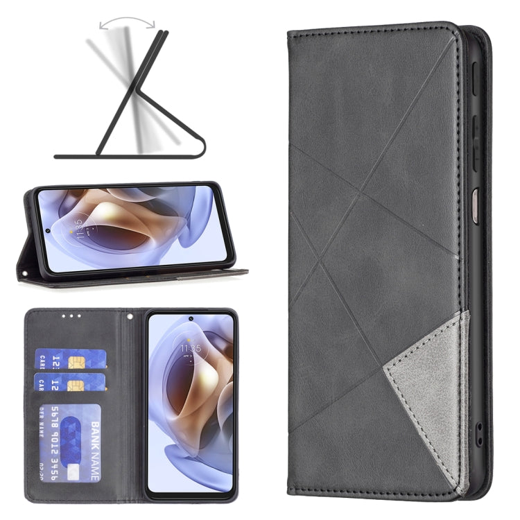 Custodia per telefono in pelle magnetica invisibile prismatica, For ZTE Blade A51, For ZTE Blade A71, For Motorola Moto G31 / G41 Side Fingerprint Version, For Nokia G21 / G11