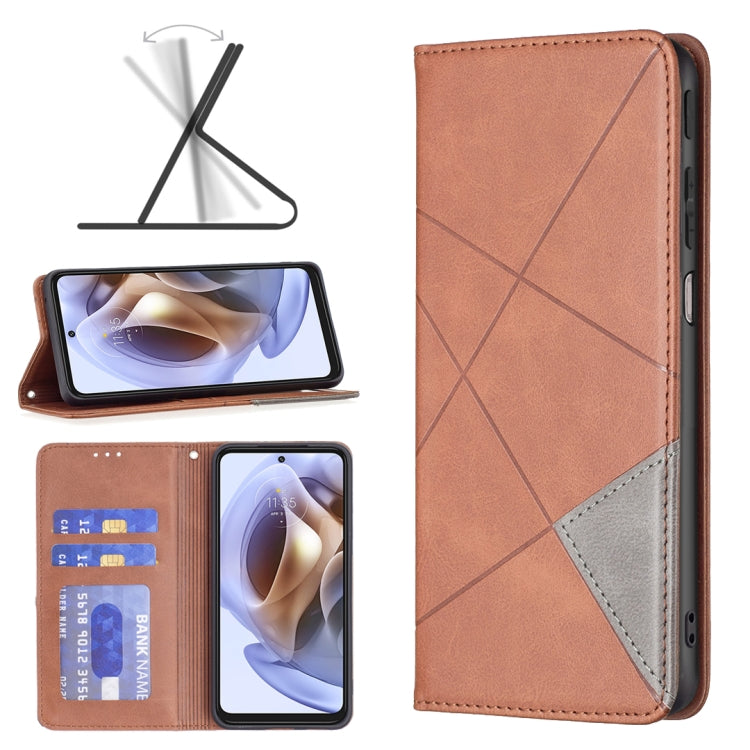 Custodia per telefono in pelle magnetica invisibile prismatica, For ZTE Blade A51, For ZTE Blade A71, For Motorola Moto G31 / G41 Side Fingerprint Version, For Nokia G21 / G11