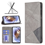 Custodia per telefono in pelle magnetica invisibile prismatica, For ZTE Blade A51, For ZTE Blade A71, For Motorola Moto G31 / G41 Side Fingerprint Version, For Nokia G21 / G11