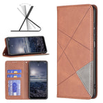 Custodia per telefono in pelle magnetica invisibile prismatica, For ZTE Blade A51, For ZTE Blade A71, For Motorola Moto G31 / G41 Side Fingerprint Version, For Nokia G21 / G11