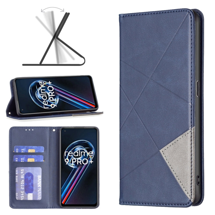Custodia per telefono in pelle magnetica invisibile prismatica, For Motorola Moto G31 / G41  Side Fingerprint Version, For OPPO A36 / Realme 9i, For OPPO Realme 9 Pro+, For Xiaomi Redmi Note 11 International Version, For Samsung Galaxy A23 5G