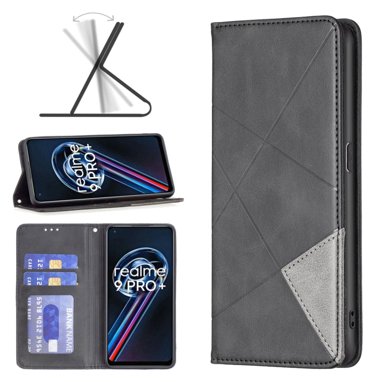Custodia per telefono in pelle magnetica invisibile prismatica, For Motorola Moto G31 / G41  Side Fingerprint Version, For OPPO A36 / Realme 9i, For OPPO Realme 9 Pro+, For Xiaomi Redmi Note 11 International Version, For Samsung Galaxy A23 5G