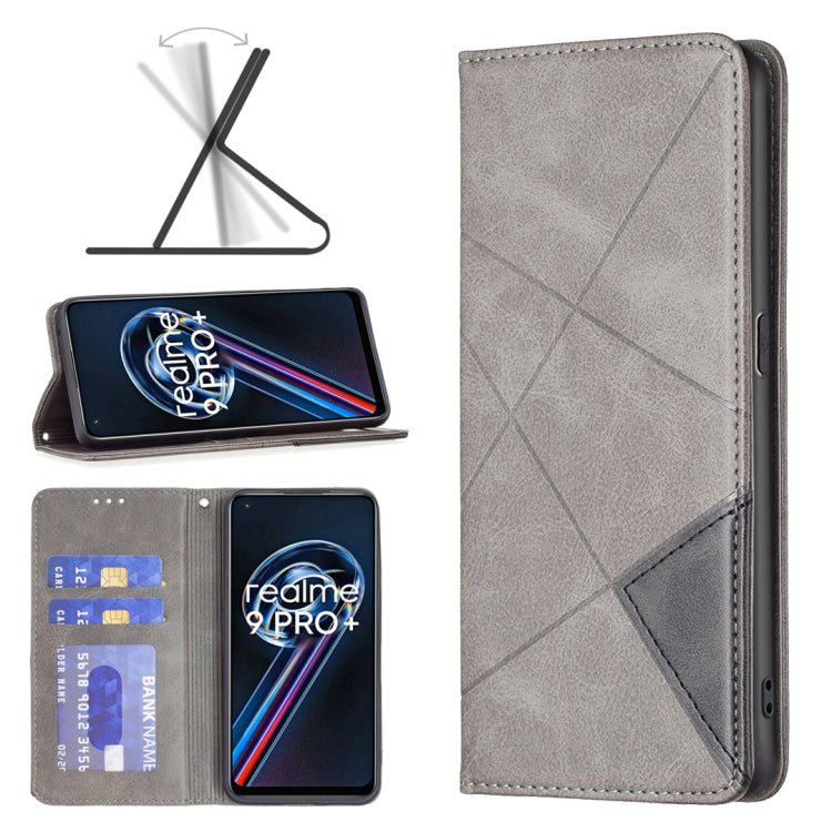 Custodia per telefono in pelle magnetica invisibile prismatica, For Motorola Moto G31 / G41  Side Fingerprint Version, For OPPO A36 / Realme 9i, For OPPO Realme 9 Pro+, For Xiaomi Redmi Note 11 International Version, For Samsung Galaxy A23 5G