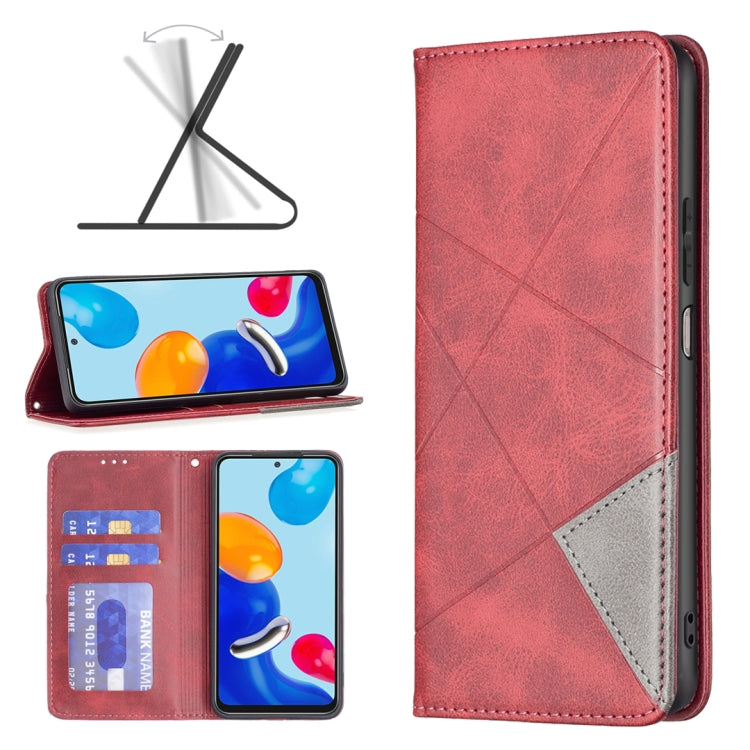 Custodia per telefono in pelle magnetica invisibile prismatica, For Motorola Moto G31 / G41  Side Fingerprint Version, For OPPO A36 / Realme 9i, For OPPO Realme 9 Pro+, For Xiaomi Redmi Note 11 International Version, For Samsung Galaxy A23 5G