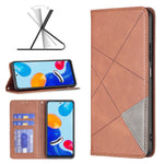 Custodia per telefono in pelle magnetica invisibile prismatica, For Motorola Moto G31 / G41  Side Fingerprint Version, For OPPO A36 / Realme 9i, For OPPO Realme 9 Pro+, For Xiaomi Redmi Note 11 International Version, For Samsung Galaxy A23 5G
