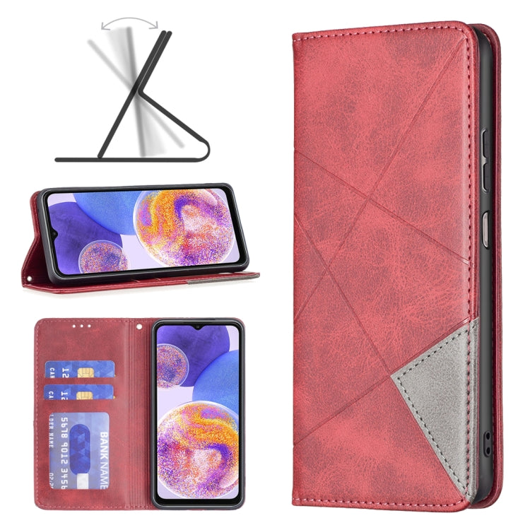 Custodia per telefono in pelle magnetica invisibile prismatica, For Motorola Moto G31 / G41  Side Fingerprint Version, For OPPO A36 / Realme 9i, For OPPO Realme 9 Pro+, For Xiaomi Redmi Note 11 International Version, For Samsung Galaxy A23 5G