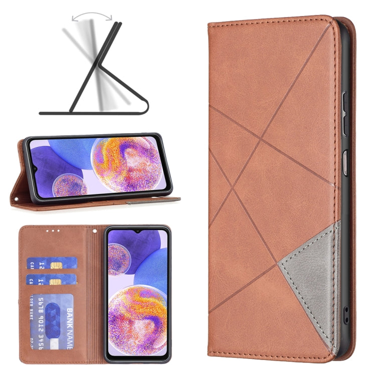 Custodia per telefono in pelle magnetica invisibile prismatica, For Motorola Moto G31 / G41  Side Fingerprint Version, For OPPO A36 / Realme 9i, For OPPO Realme 9 Pro+, For Xiaomi Redmi Note 11 International Version, For Samsung Galaxy A23 5G