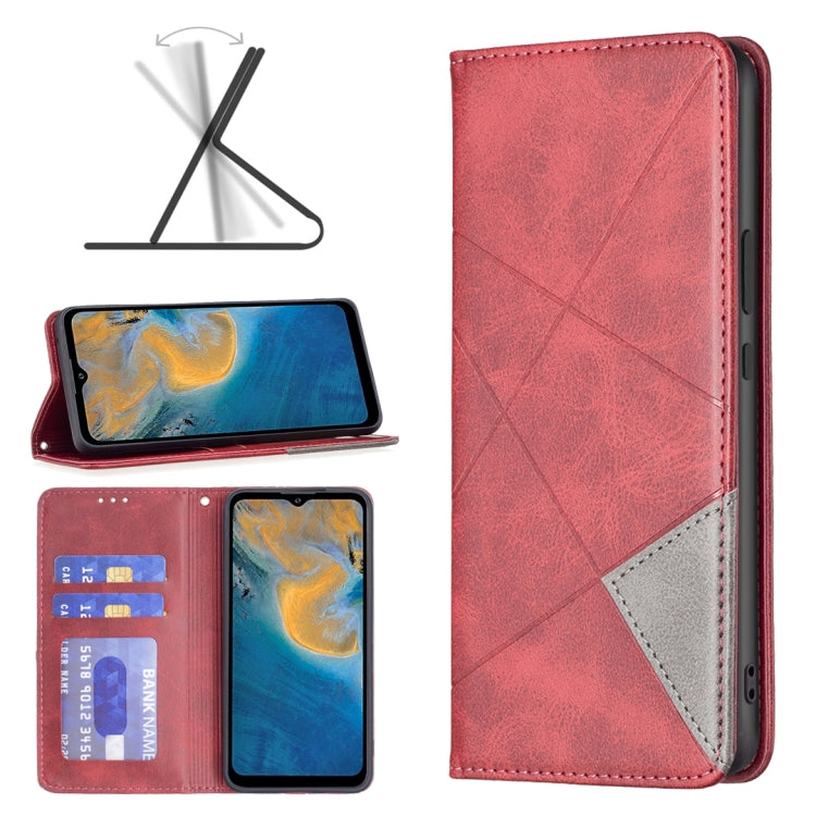 Custodia per telefono in pelle magnetica invisibile prismatica, For ZTE Blade A51, For ZTE Blade A71, For Motorola Moto G31 / G41 Side Fingerprint Version, For Nokia G21 / G11