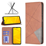 Custodia per telefono in pelle magnetica invisibile prismatica, For ZTE Blade A51, For ZTE Blade A71, For Motorola Moto G31 / G41 Side Fingerprint Version, For Nokia G21 / G11