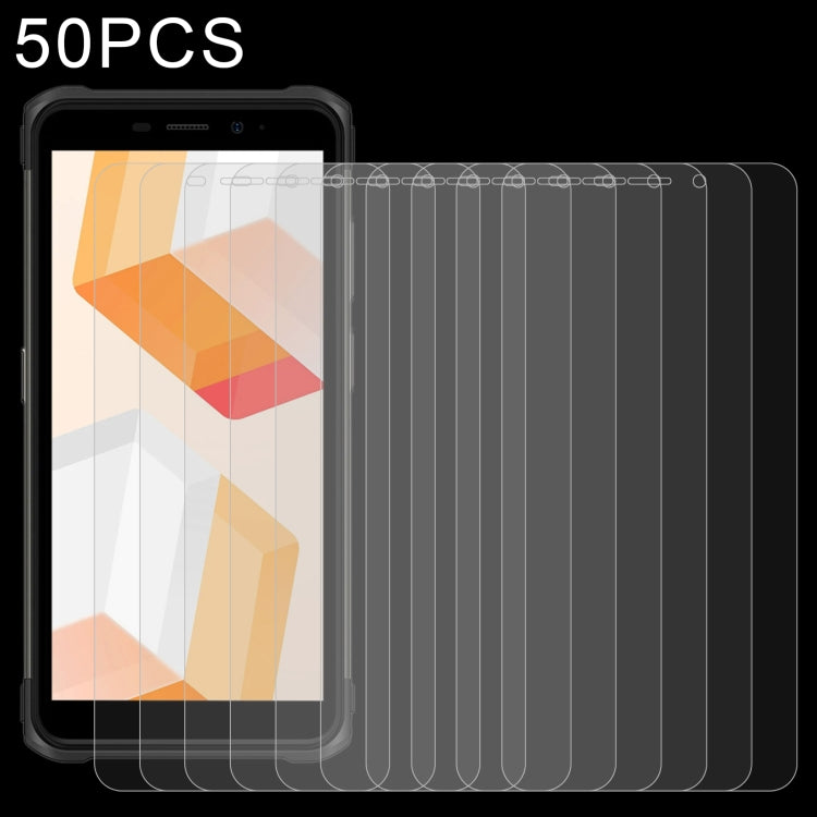 50 pellicole in vetro temperato da 0,26 mm 9H 2,5D, For Meizu Meilan 10 (50 PCS), For Umidigi A13 / A13S(50 PCS), For Ulefone Armor X10 Pro(50 PCS), For Ulefone Note 10P(50 PCS), For Ulefone Power Armor 14 Pro(50 PCS), For Cubot P50(50 PCS)