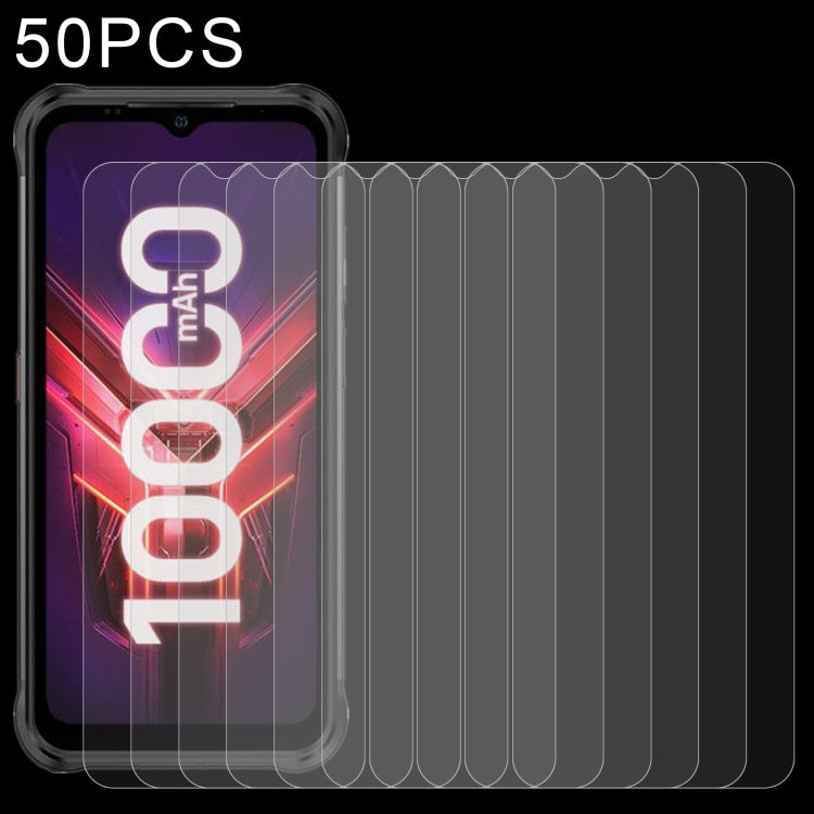 50 pellicole in vetro temperato da 0,26 mm 9H 2,5D, For Meizu Meilan 10 (50 PCS), For Umidigi A13 / A13S(50 PCS), For Ulefone Armor X10 Pro(50 PCS), For Ulefone Note 10P(50 PCS), For Ulefone Power Armor 14 Pro(50 PCS), For Cubot P50(50 PCS)