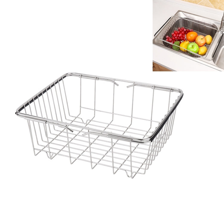 Scolapiatti da cucina Cestello di scarico per lavello Lavaggio Verdure Frutta Supporto per asciugatura Cremagliera regolabile in acciaio inossidabile, Arch Net Style, Flat Bottom Style, Ordinary Style