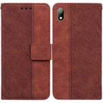 Custodia per telefono in pelle goffrata geometrica, For Huawei Y5 2019 / Honor 8S, For Huawei P smart 2019/Honor 10 Lite, For Huawei P smart+ 2019/Enjoy 9s, For Huawei P smart Z/Y9 Prime 2019