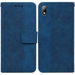 Custodia per telefono in pelle goffrata geometrica, For Huawei Y5 2019 / Honor 8S, For Huawei P smart 2019/Honor 10 Lite, For Huawei P smart+ 2019/Enjoy 9s, For Huawei P smart Z/Y9 Prime 2019