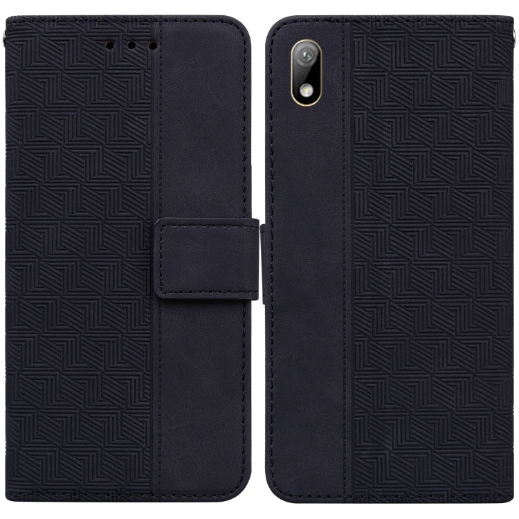 Custodia per telefono in pelle goffrata geometrica, For Huawei Y5 2019 / Honor 8S, For Huawei P smart 2019/Honor 10 Lite, For Huawei P smart+ 2019/Enjoy 9s, For Huawei P smart Z/Y9 Prime 2019