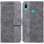 Custodia per telefono in pelle goffrata geometrica, For Huawei Y5 2019 / Honor 8S, For Huawei P smart 2019/Honor 10 Lite, For Huawei P smart+ 2019/Enjoy 9s, For Huawei P smart Z/Y9 Prime 2019