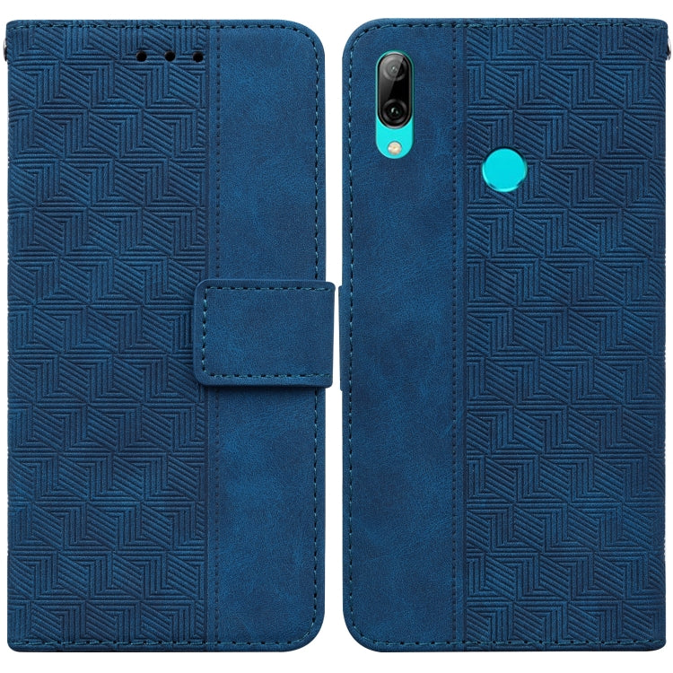 Custodia per telefono in pelle goffrata geometrica, For Huawei Y5 2019 / Honor 8S, For Huawei P smart 2019/Honor 10 Lite, For Huawei P smart+ 2019/Enjoy 9s, For Huawei P smart Z/Y9 Prime 2019