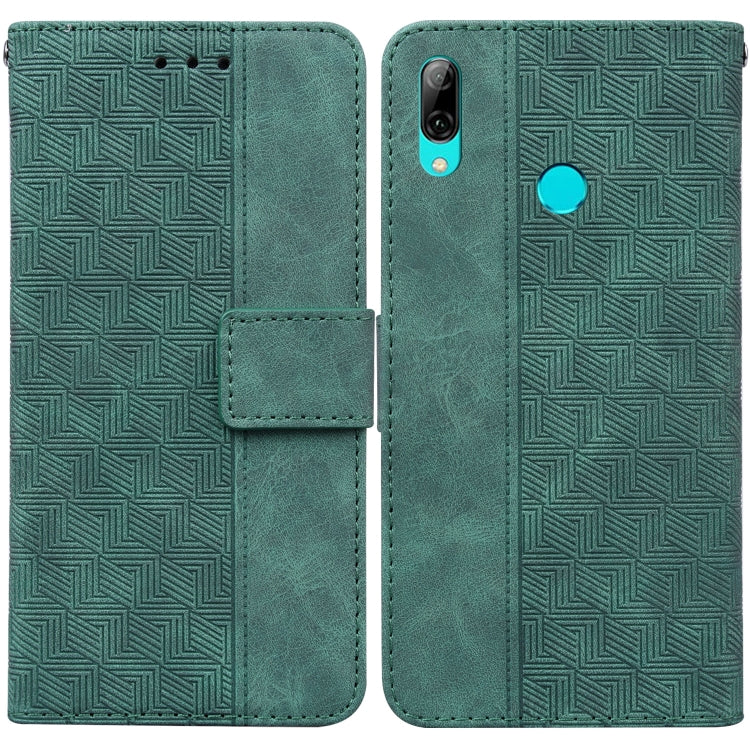 Custodia per telefono in pelle goffrata geometrica, For Huawei Y5 2019 / Honor 8S, For Huawei P smart 2019/Honor 10 Lite, For Huawei P smart+ 2019/Enjoy 9s, For Huawei P smart Z/Y9 Prime 2019