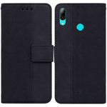 Custodia per telefono in pelle goffrata geometrica, For Huawei Y5 2019 / Honor 8S, For Huawei P smart 2019/Honor 10 Lite, For Huawei P smart+ 2019/Enjoy 9s, For Huawei P smart Z/Y9 Prime 2019