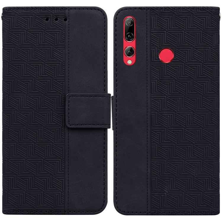 Custodia per telefono in pelle goffrata geometrica, For Huawei Y5 2019 / Honor 8S, For Huawei P smart 2019/Honor 10 Lite, For Huawei P smart+ 2019/Enjoy 9s, For Huawei P smart Z/Y9 Prime 2019