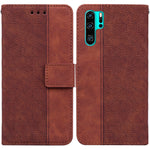 Custodia per telefono in pelle goffrata geometrica, For Huawei P30 Pro, For Huawei P40 Pro, For Huawei Y6 2019, For Huawei nova 8i/Honor 50 Lite Overseas Version