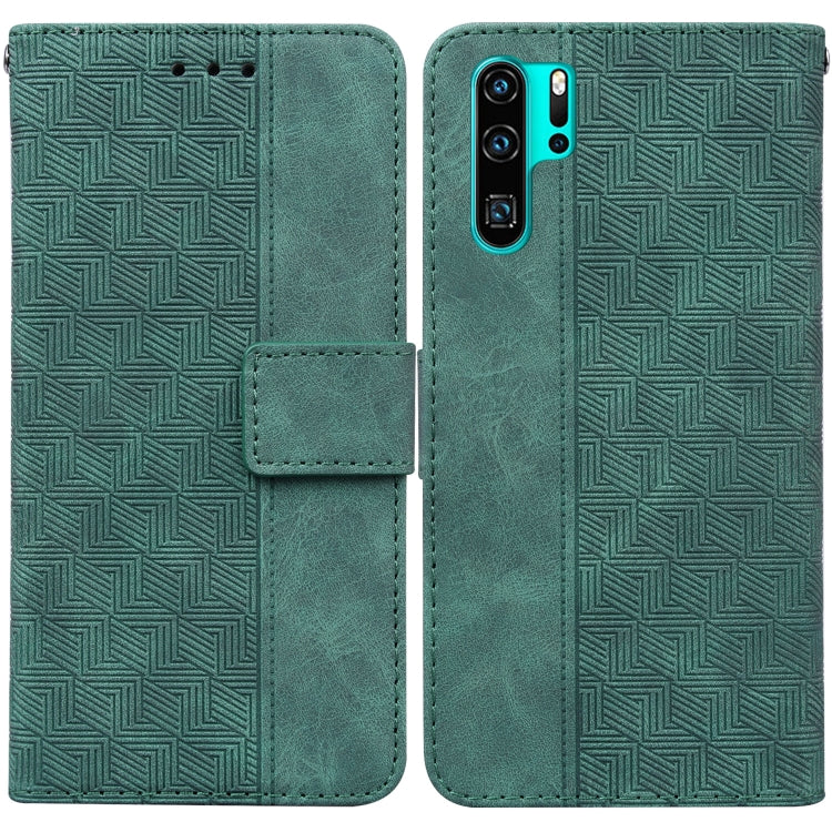 Custodia per telefono in pelle goffrata geometrica, For Huawei P30 Pro, For Huawei P40 Pro, For Huawei Y6 2019, For Huawei nova 8i/Honor 50 Lite Overseas Version
