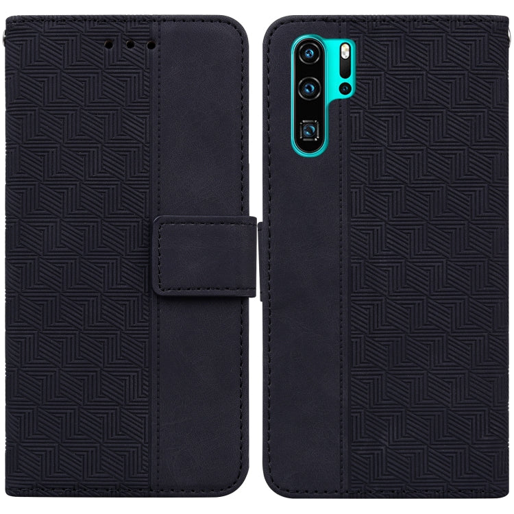 Custodia per telefono in pelle goffrata geometrica, For Huawei P30 Pro, For Huawei P40 Pro, For Huawei Y6 2019, For Huawei nova 8i/Honor 50 Lite Overseas Version