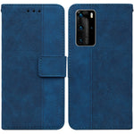 Custodia per telefono in pelle goffrata geometrica, For Huawei P30 Pro, For Huawei P40 Pro, For Huawei Y6 2019, For Huawei nova 8i/Honor 50 Lite Overseas Version