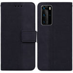 Custodia per telefono in pelle goffrata geometrica, For Huawei P30 Pro, For Huawei P40 Pro, For Huawei Y6 2019, For Huawei nova 8i/Honor 50 Lite Overseas Version