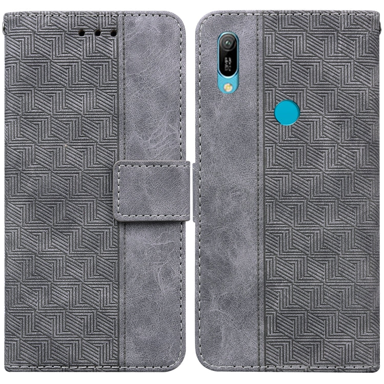 Custodia per telefono in pelle goffrata geometrica, For Huawei P30 Pro, For Huawei P40 Pro, For Huawei Y6 2019, For Huawei nova 8i/Honor 50 Lite Overseas Version