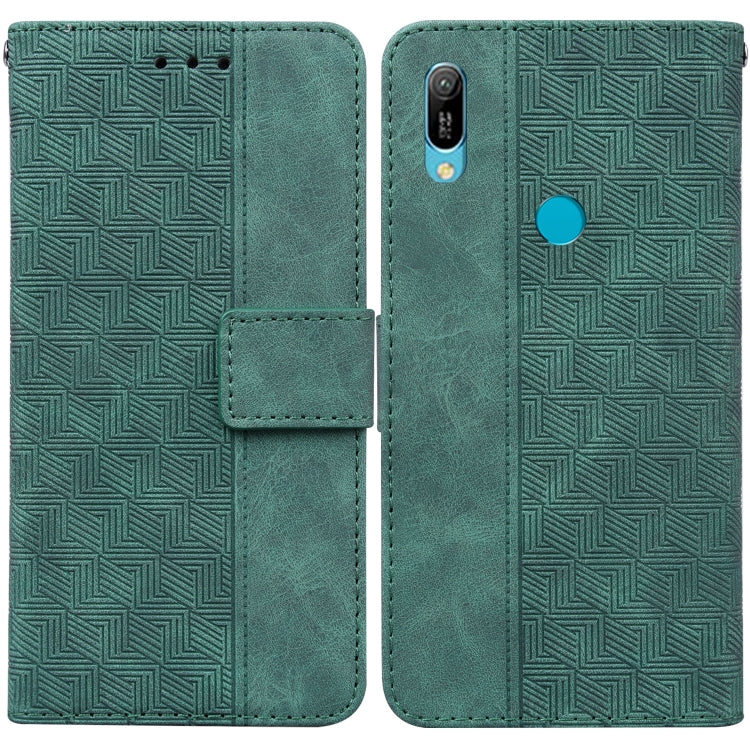 Custodia per telefono in pelle goffrata geometrica, For Huawei P30 Pro, For Huawei P40 Pro, For Huawei Y6 2019, For Huawei nova 8i/Honor 50 Lite Overseas Version