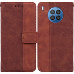 Custodia per telefono in pelle goffrata geometrica, For Huawei P30 Pro, For Huawei P40 Pro, For Huawei Y6 2019, For Huawei nova 8i/Honor 50 Lite Overseas Version