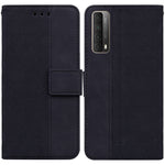 Custodia per telefono in pelle goffrata geometrica, For Huawei P smart 2021 / Y7a, For Huawei P50, For Huawei P50 Pro, For Honor 20 / Huawei nova 5T
