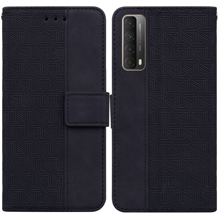 Custodia per telefono in pelle goffrata geometrica, For Huawei P smart 2021 / Y7a, For Huawei P50, For Huawei P50 Pro, For Honor 20 / Huawei nova 5T