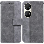 Custodia per telefono in pelle goffrata geometrica, For Huawei P smart 2021 / Y7a, For Huawei P50, For Huawei P50 Pro, For Honor 20 / Huawei nova 5T