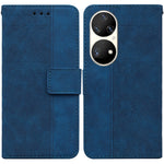 Custodia per telefono in pelle goffrata geometrica, For Huawei P smart 2021 / Y7a, For Huawei P50, For Huawei P50 Pro, For Honor 20 / Huawei nova 5T