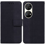 Custodia per telefono in pelle goffrata geometrica, For Huawei P smart 2021 / Y7a, For Huawei P50, For Huawei P50 Pro, For Honor 20 / Huawei nova 5T