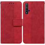 Custodia per telefono in pelle goffrata geometrica, For Huawei P smart 2021 / Y7a, For Huawei P50, For Huawei P50 Pro, For Honor 20 / Huawei nova 5T