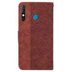 Custodia per telefono in pelle goffrata geometrica, For Infinix Hot 8 X650 CC7, For Infinix Hot 9 X655C / Note 7 Lite, For Infinix Hot 10 Play / Smart 5 India, For Infinix Hot 10s / Hot 10T
