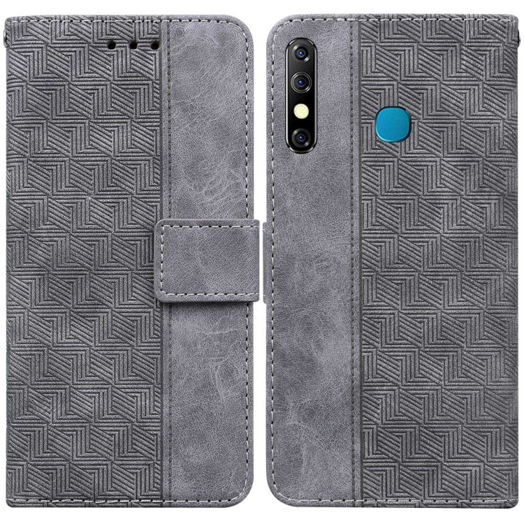 Custodia per telefono in pelle goffrata geometrica, For Infinix Hot 8 X650 CC7, For Infinix Hot 9 X655C / Note 7 Lite, For Infinix Hot 10 Play / Smart 5 India, For Infinix Hot 10s / Hot 10T